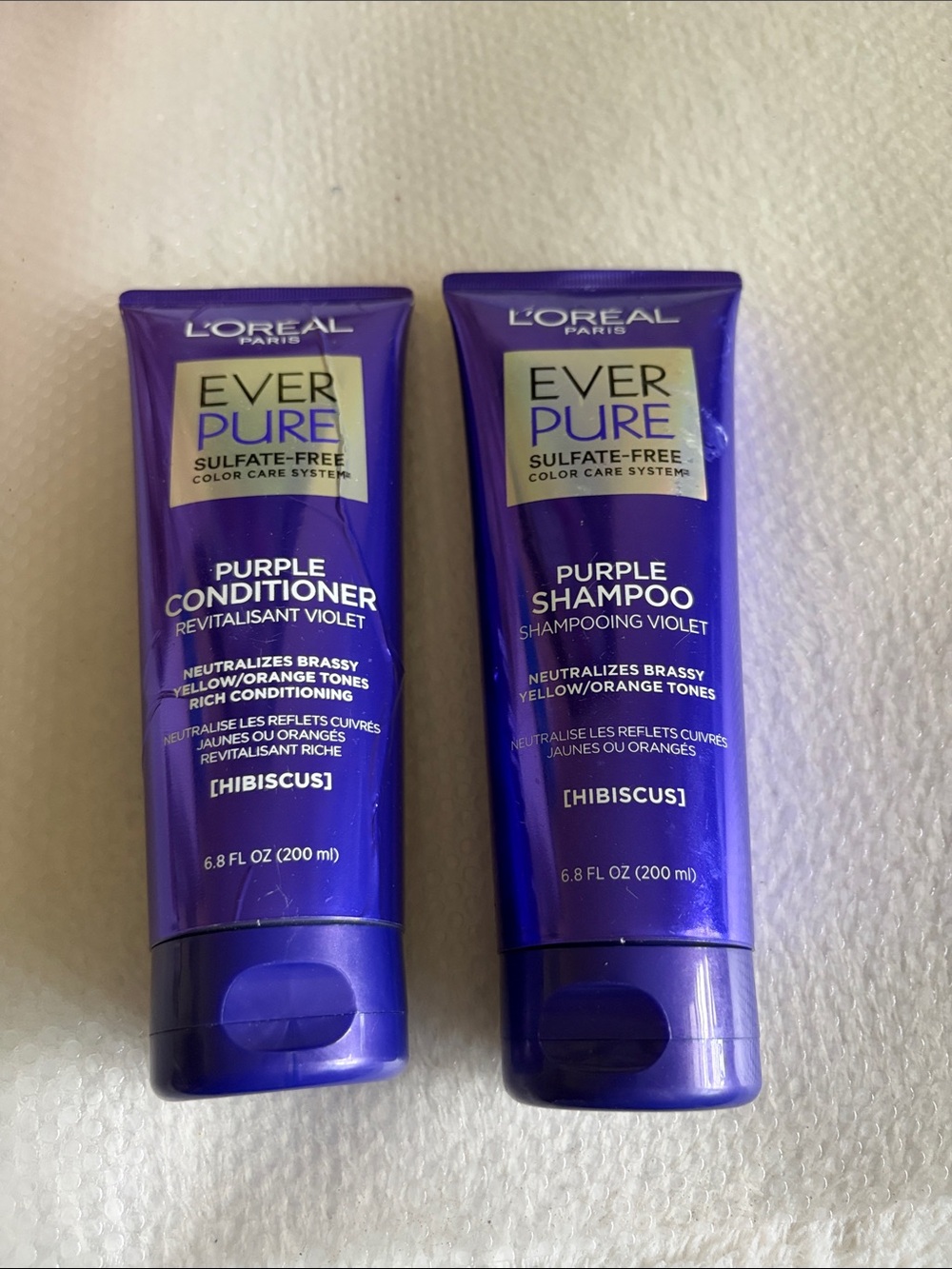 L’ORÉAL PARiS EVER PURE Sulfate-Free, PURPLE SHAMPOO and PURPLE CONDITIONER